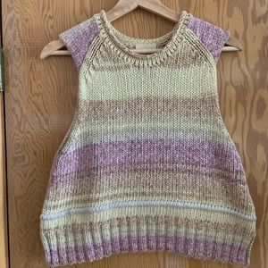 Wilfred purple and yellow knit tank/vest